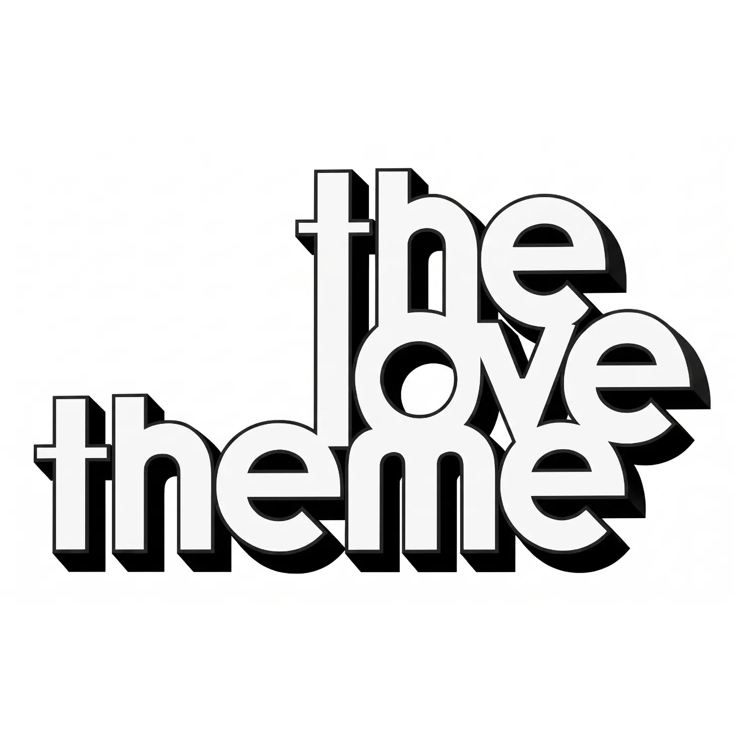 The Love Theme 3d Logo